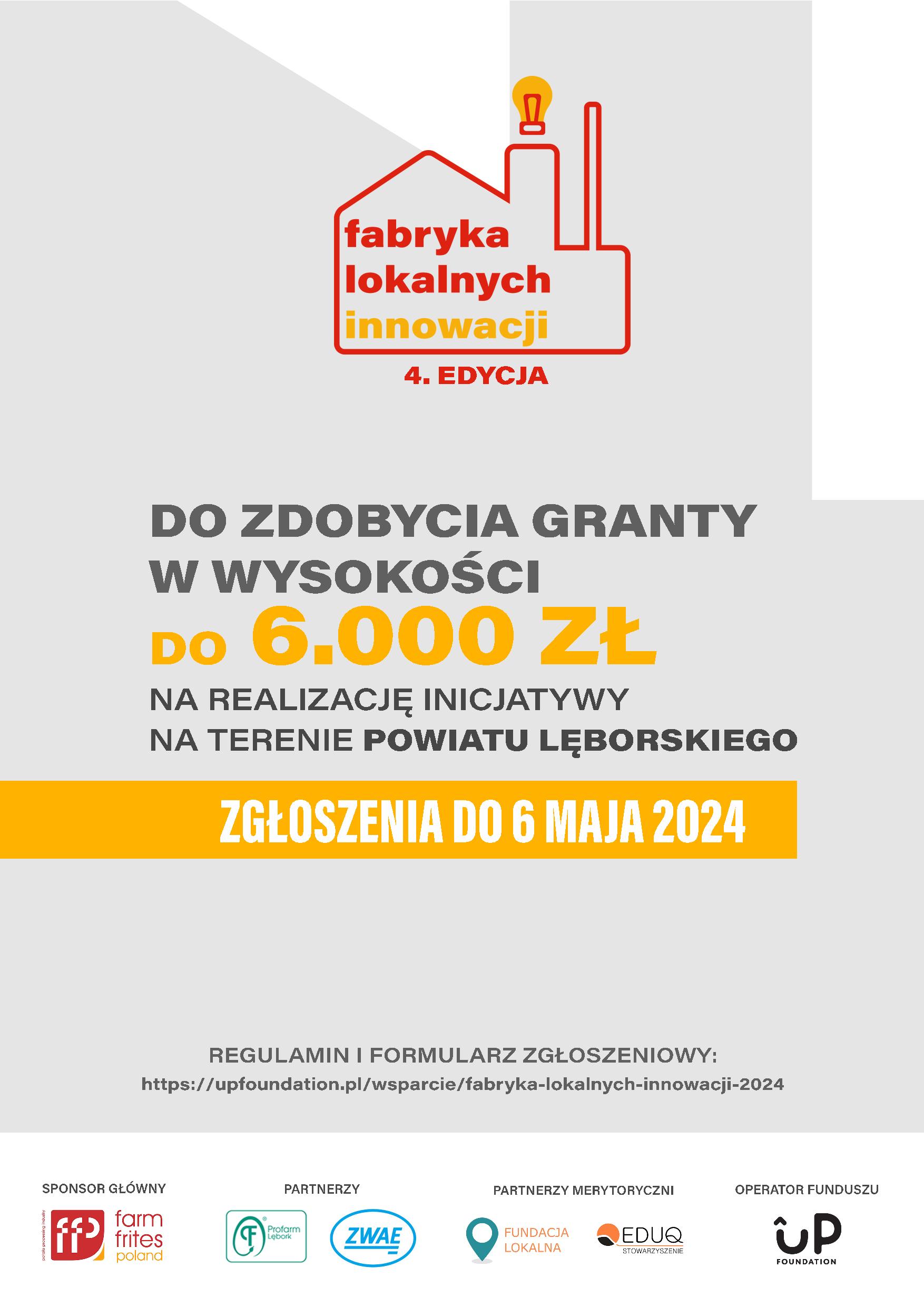 4. edycja Konkursu Grantowego Fabryka Lokalnych Innowacji